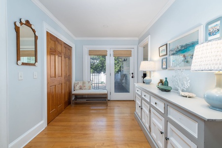 Hallway leading to the second floor deck