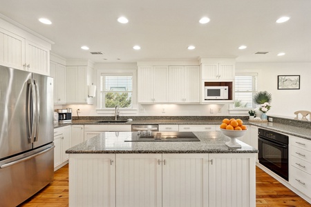 Your main level kitchen is fully-equipped and ready for your favorite meals