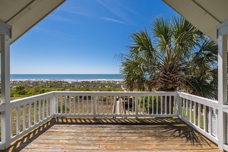 Your private oceanfront deck is accessible from the primary bedroom