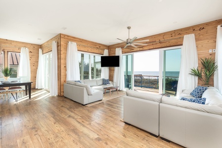 Oceanfront Main Living Room