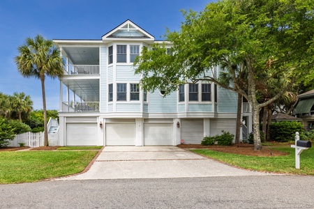 Blue Haven is a grand two-story beach house located on Isle of Palms