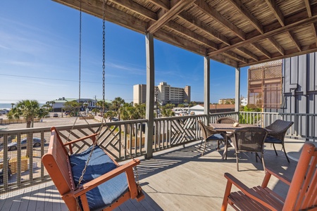 Take in the view from your porch swing