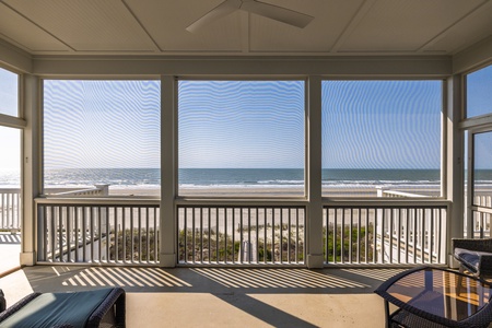 Relax in your screened in back deck with stunning ocean views