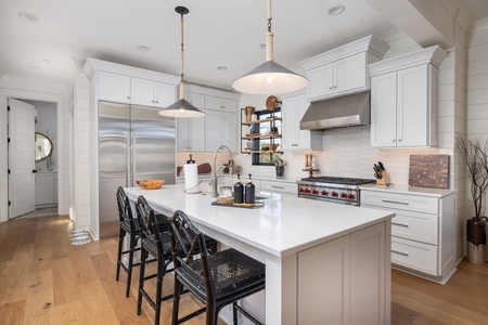 Your dream kitchen comes with a professional gas stovetop and high end appliances