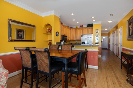 Gather around this elegant dining table