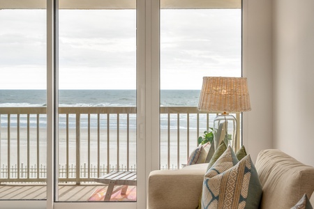 Access your private terrace from the living room