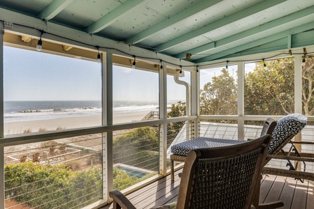 Watch the waves roll in from the comfort of your porch