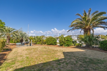 The Moorings features an open space for the kids to play.