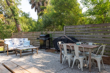 Gather with friends and family in your private backyard