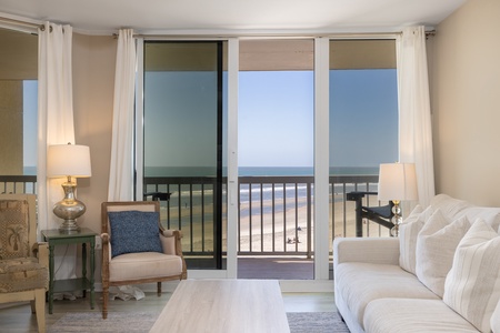 Slide open your balcony doors to take in the fresh ocean air