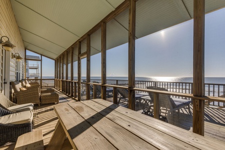 Outside dining area