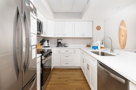 Your kitchen is fully-equipped and ready for meal time