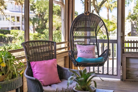 Unwind in your sassy swing chair