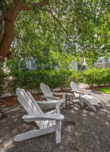 Shady spot to relax in the back yard.