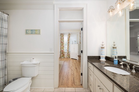 Jack & Jill Bath (Bunk Room & Left Secondary Queen Room) | 1st Floor