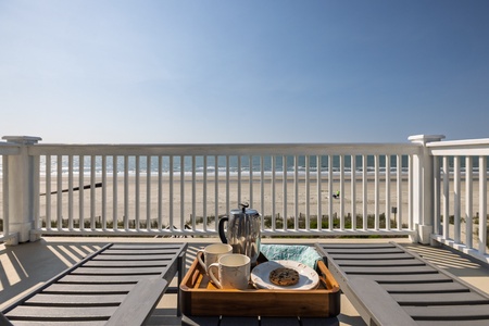 Sit back and enjoy your morning coffee on your back deck