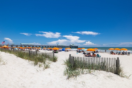 Peaches and Cream is just steps from the sand