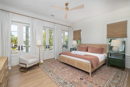 Relax in your second king bedroom with private access to your front porch