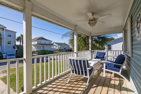 Hang out under the fans on your large front porch
