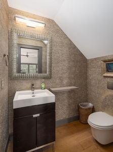 Half bath next to the upstairs Living room