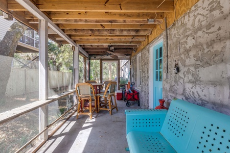 downstairs screened porch