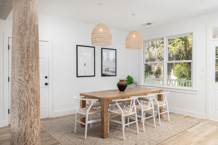 Your dining table is perfect for family gatherings