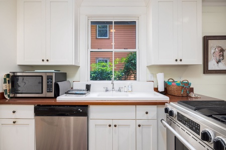 modern kitchen with updated appliances