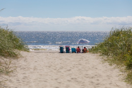 Pristine beaches are just a short walk away