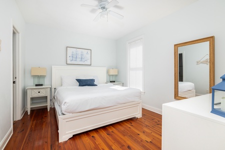 Your second king bedroom sits just off the living room