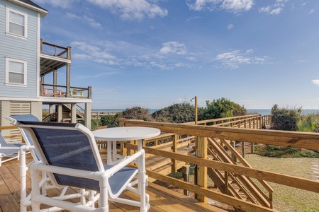 Take in the views of the ocean from your private deck