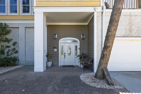 Your front door is steps away from the driveway