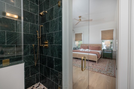 Your second king bedroom features a stylish en suite bathroom