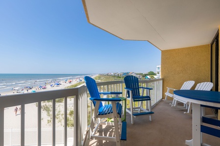 balcony to beach view