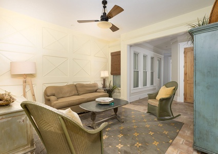 Downstairs Sitting Room with Pullout Couch