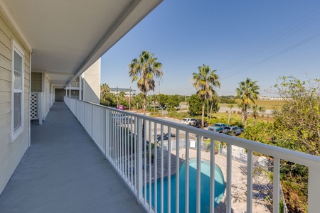 Front door to pool