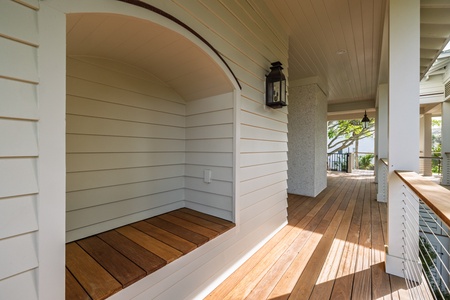 This charming nook is the perfect place for some outdoor reading