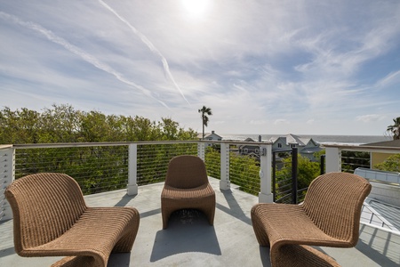 Catch ocean views on your very own rooftop deck