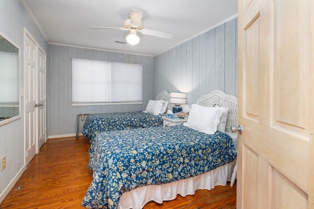 First floor 2 twins with access to bath