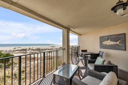 stunning ocean views with a private porch