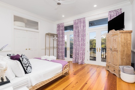 Your second king bedroom downstairs is a quiet retreat