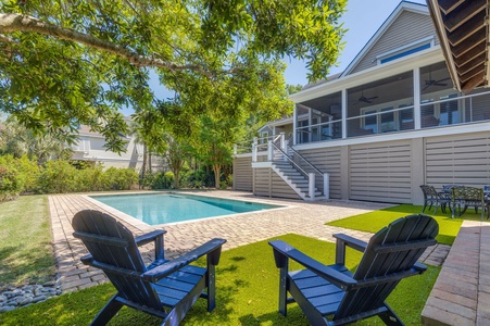 Backyard with Private Pool