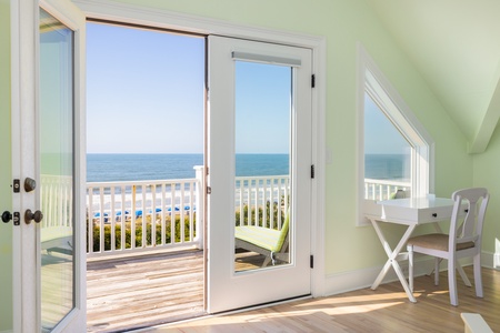 Take in the views from your private third floor balcony