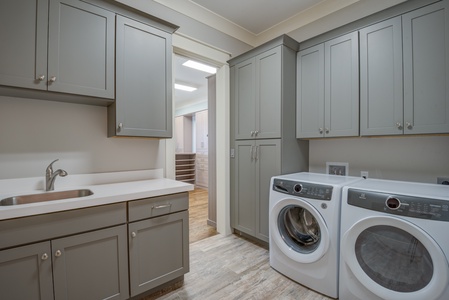 First Floor Master Attached Laundry Room