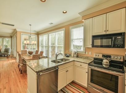 Open Dining and Kitchen Area