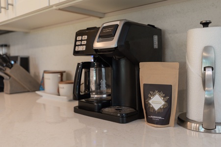 Start your morning right with complimentary local coffee.