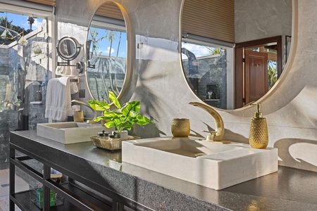 A peaceful setting for your daily glam routine.