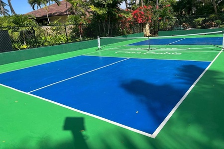 Private court perfect for a pickle ball or volleyball tournaments.