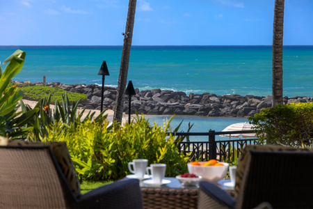 Sip a cool beverage on the lanai after a long day at the beach.