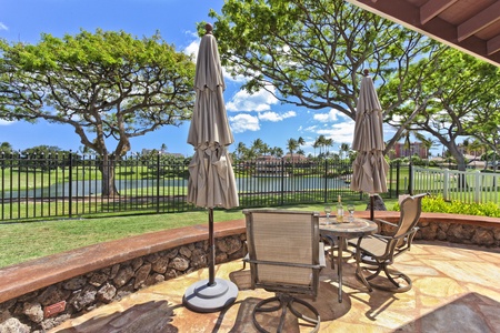 A panoramic view from the lanai.