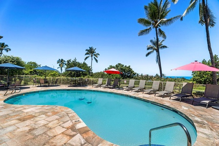 Complex pool to enjoy for a swim.